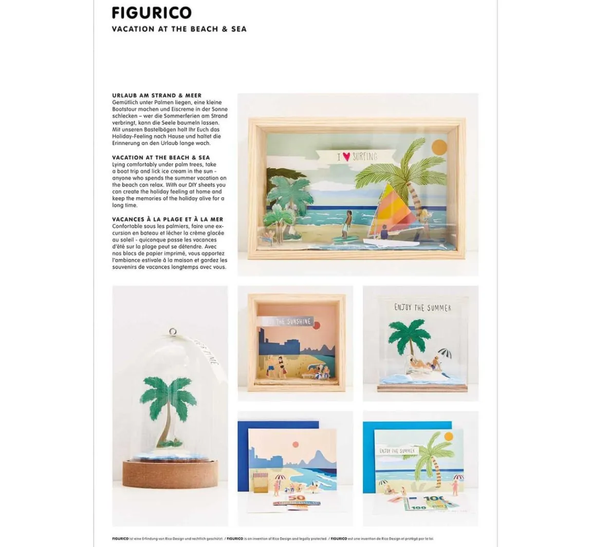 Sale Rico Design Papierkulissen Block "FIGURICO"