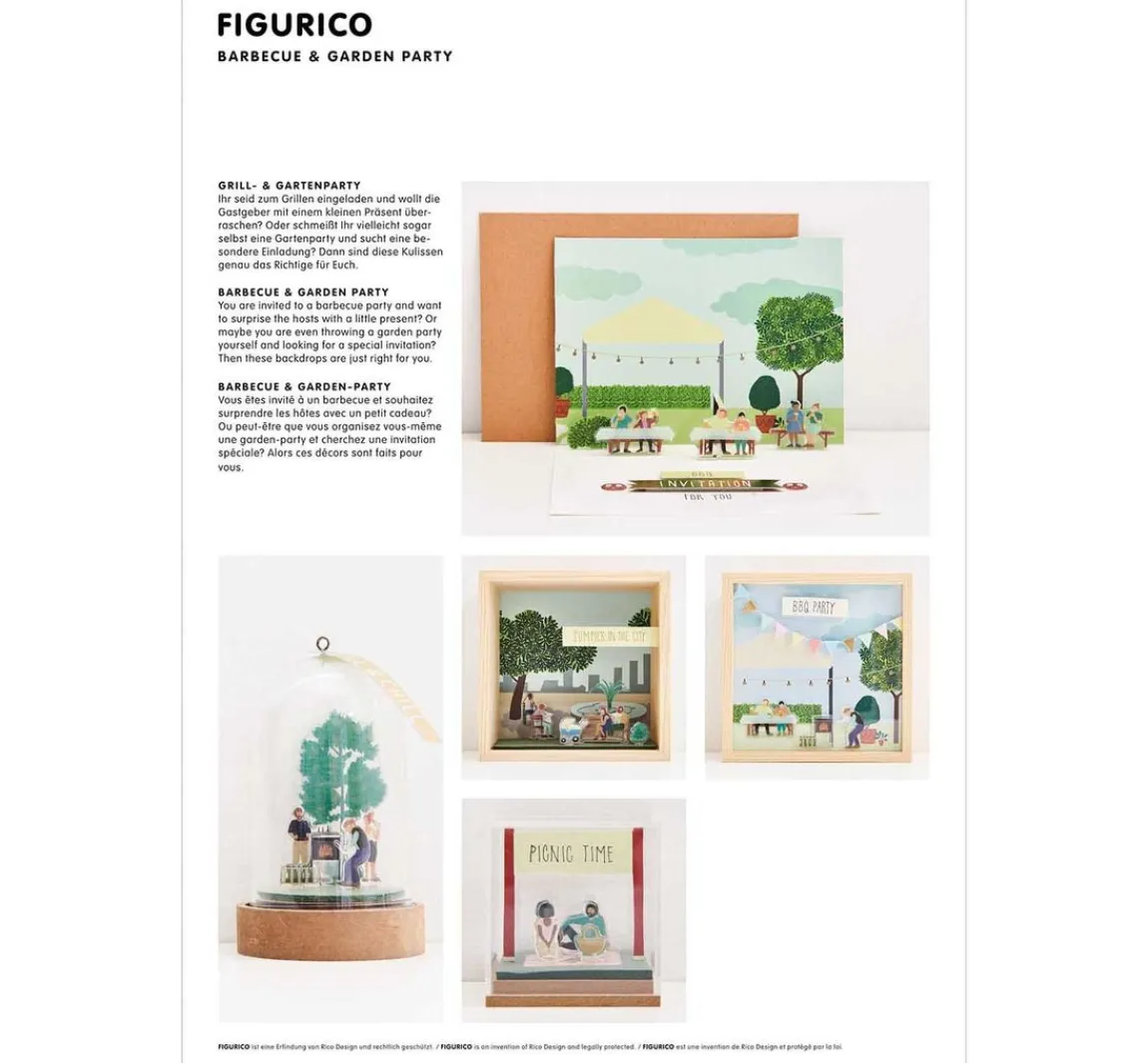 Sale Rico Design Papierkulissen Block "FIGURICO"