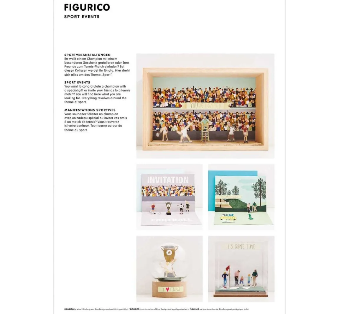 Sale Rico Design Papierkulissen Block "FIGURICO"