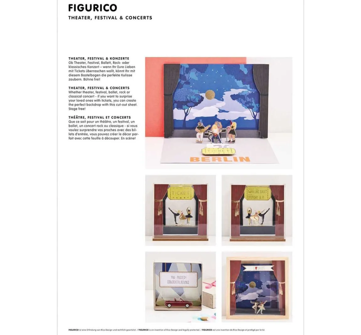 Sale Rico Design Papierkulissen Block "FIGURICO"