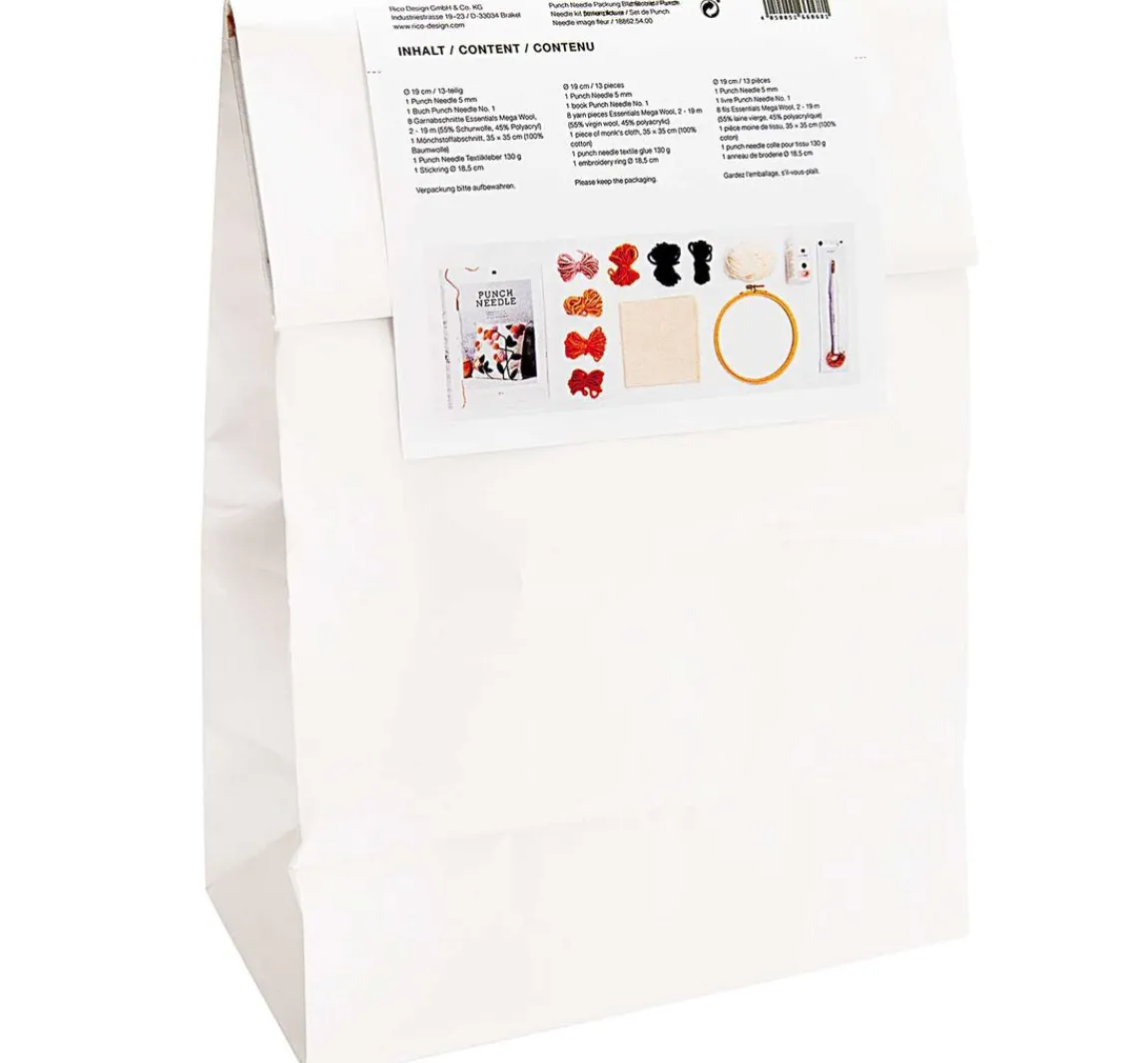 Hot Rico Design Punch Needle Set "Bild Blume"