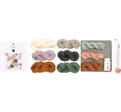 Sale Rico Design Punch Needle Set Kissen Punkte bunt