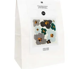 New Rico Design Punch Needle Set "Kissen Blumen"