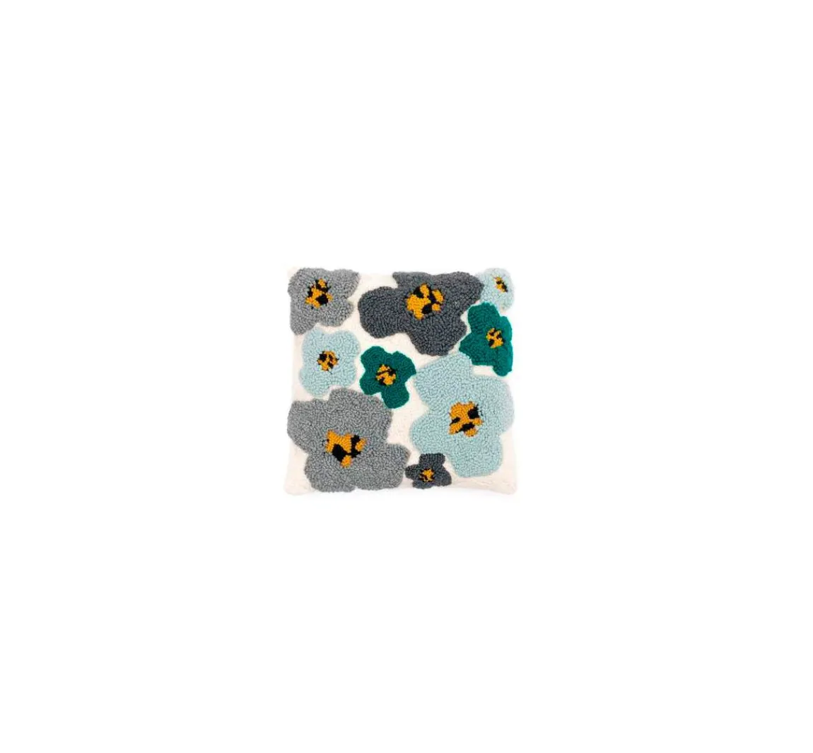 New Rico Design Punch Needle Set "Kissen Blumen"