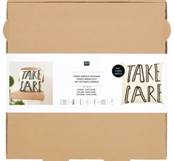 Sale Rico Design Punch Needle Packung "Kissen Take Care"