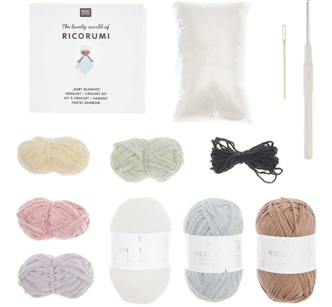 Clearance Rico Design Ricorumi Häkelset "Baby Blankies"