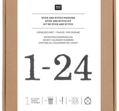 Hot Rico Design Stick & Stitch Packung "Adventszahlen"
