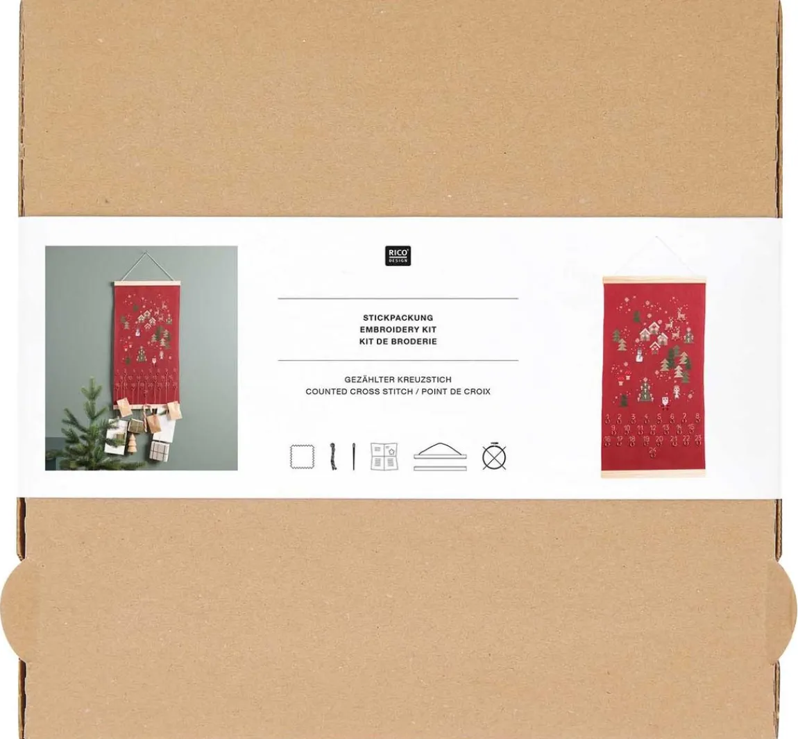 Discount Rico Design Stickpackung "Adventskalender"