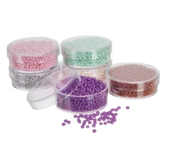 Discount PRACHT Rocailles, satte Farben, 2,6mm