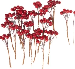 Outlet Othmar Decorations Rote Beeren Picks, glänzend