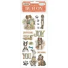 Sale Stamperia Rub On Transferfolie "Furry Friends"