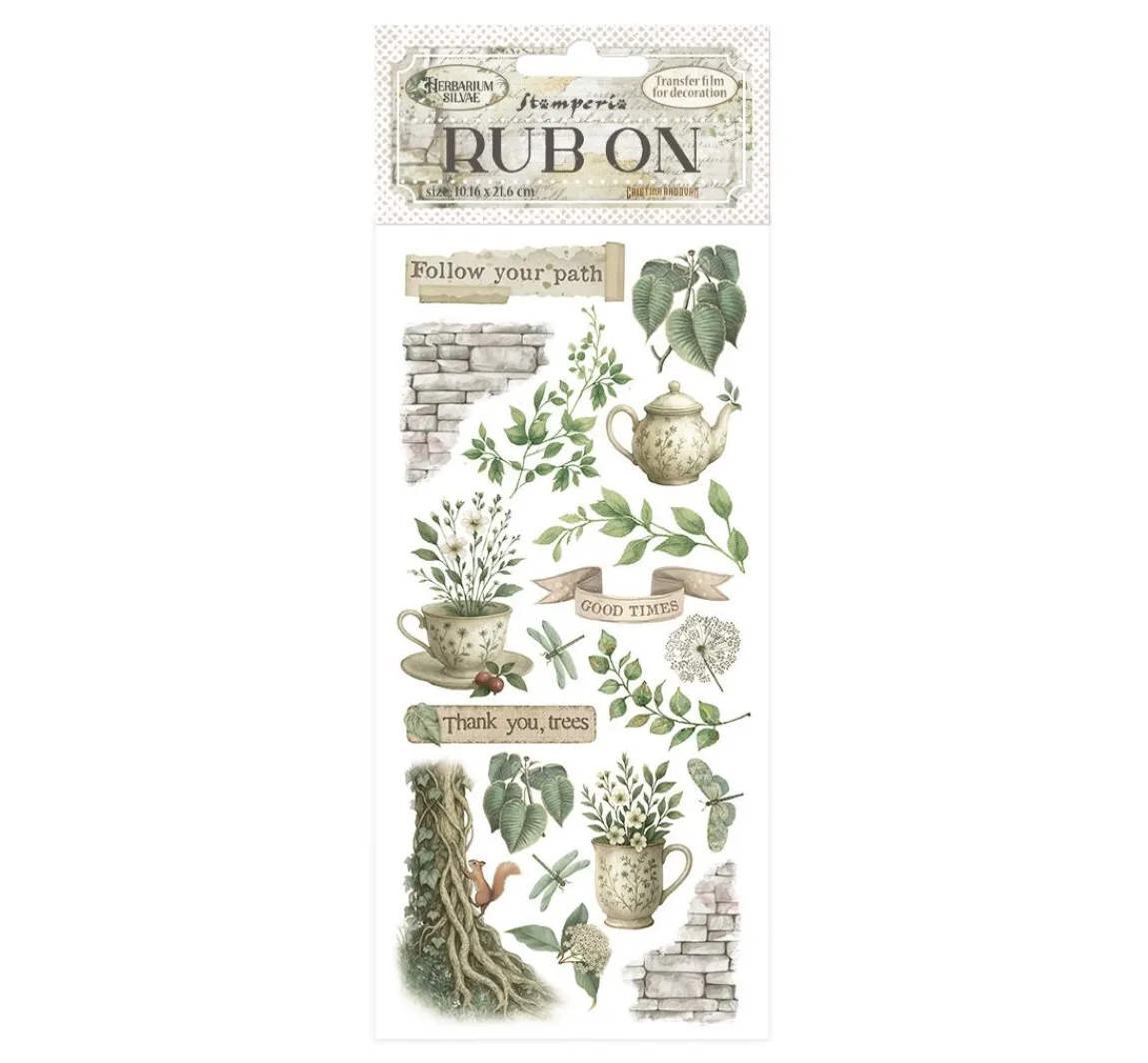 Stamperia Rub On Transferfolie "Herbarium Silvae"