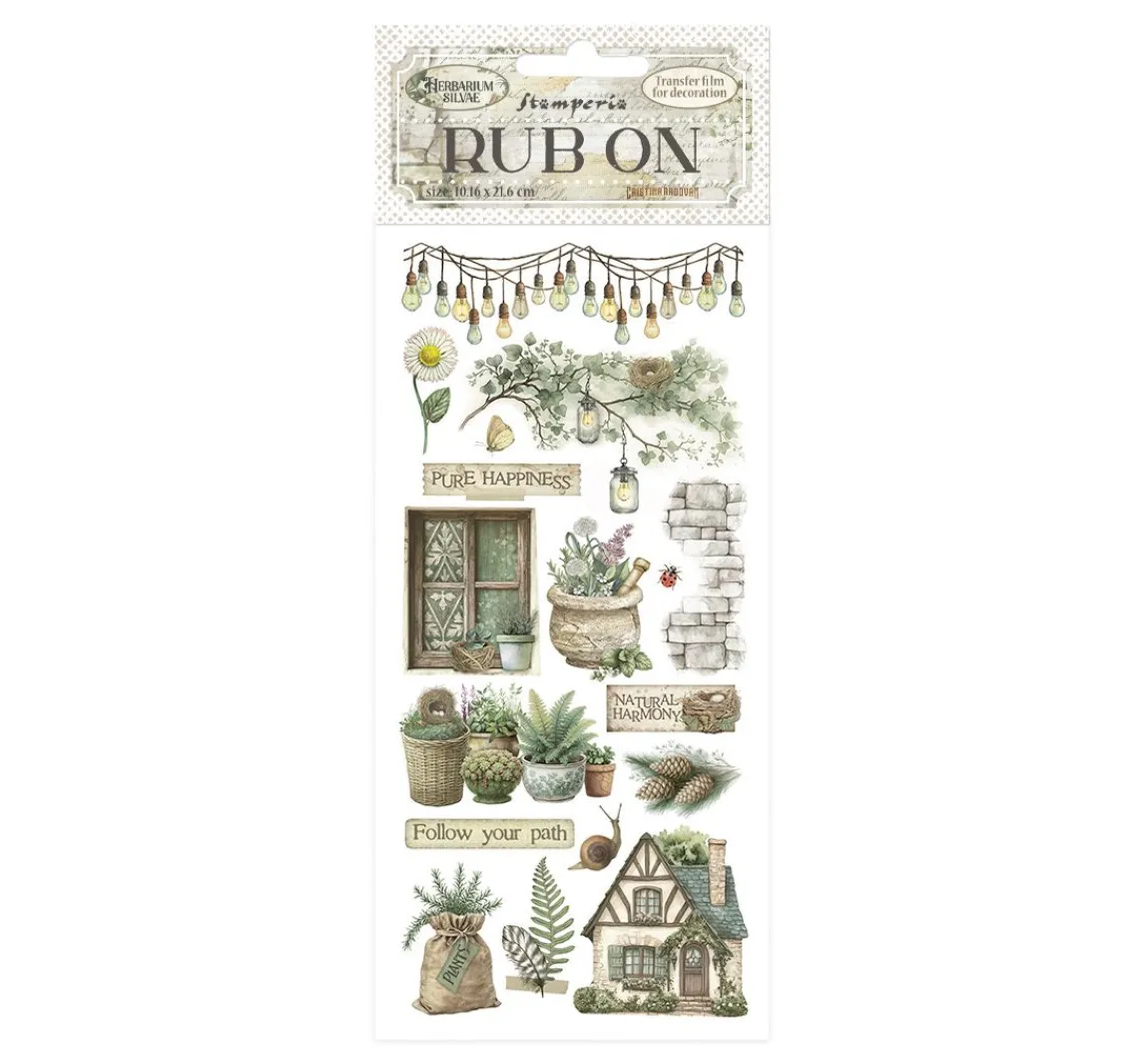 Stamperia Rub On Transferfolie "Herbarium Silvae"