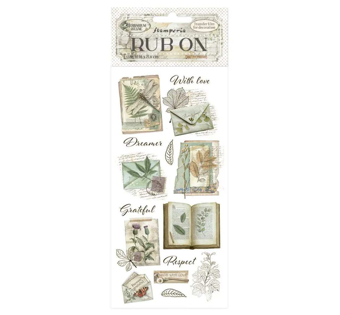 Stamperia Rub On Transferfolie "Herbarium Silvae"