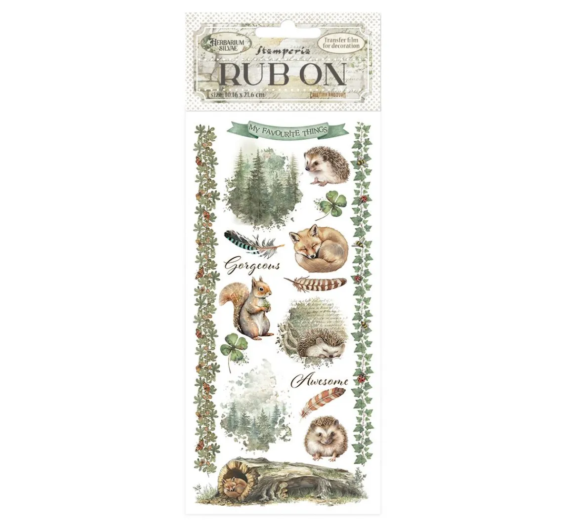 Stamperia Rub On Transferfolie "Herbarium Silvae"