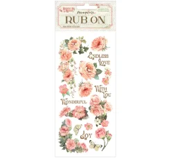 Stamperia Rub On Transferfolie "House of Roses"