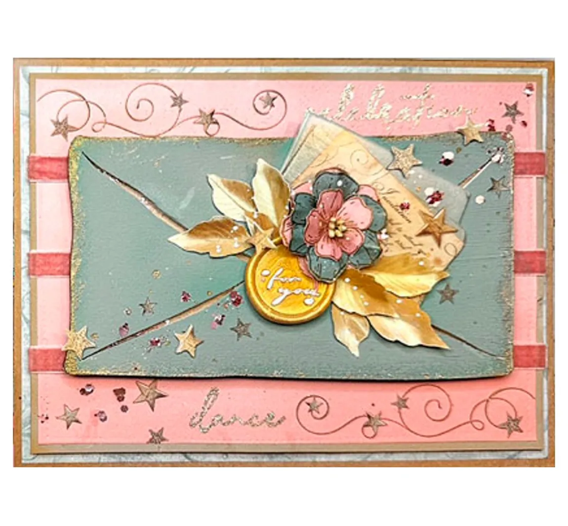 Outlet Stamperia Rub On Transferfolie "Masquerade"