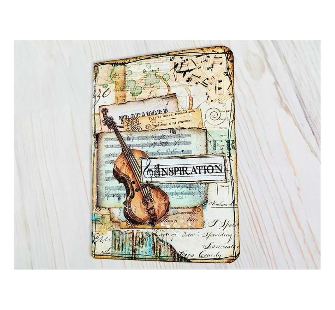New Stamperia Rub On Transferfolie "Music"