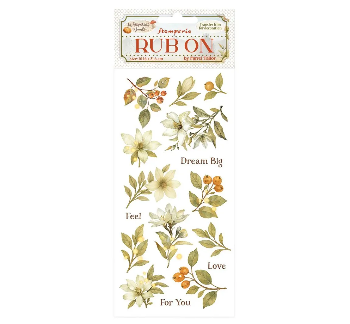 Stamperia Rub On Transferfolie "Whispering Woods"
