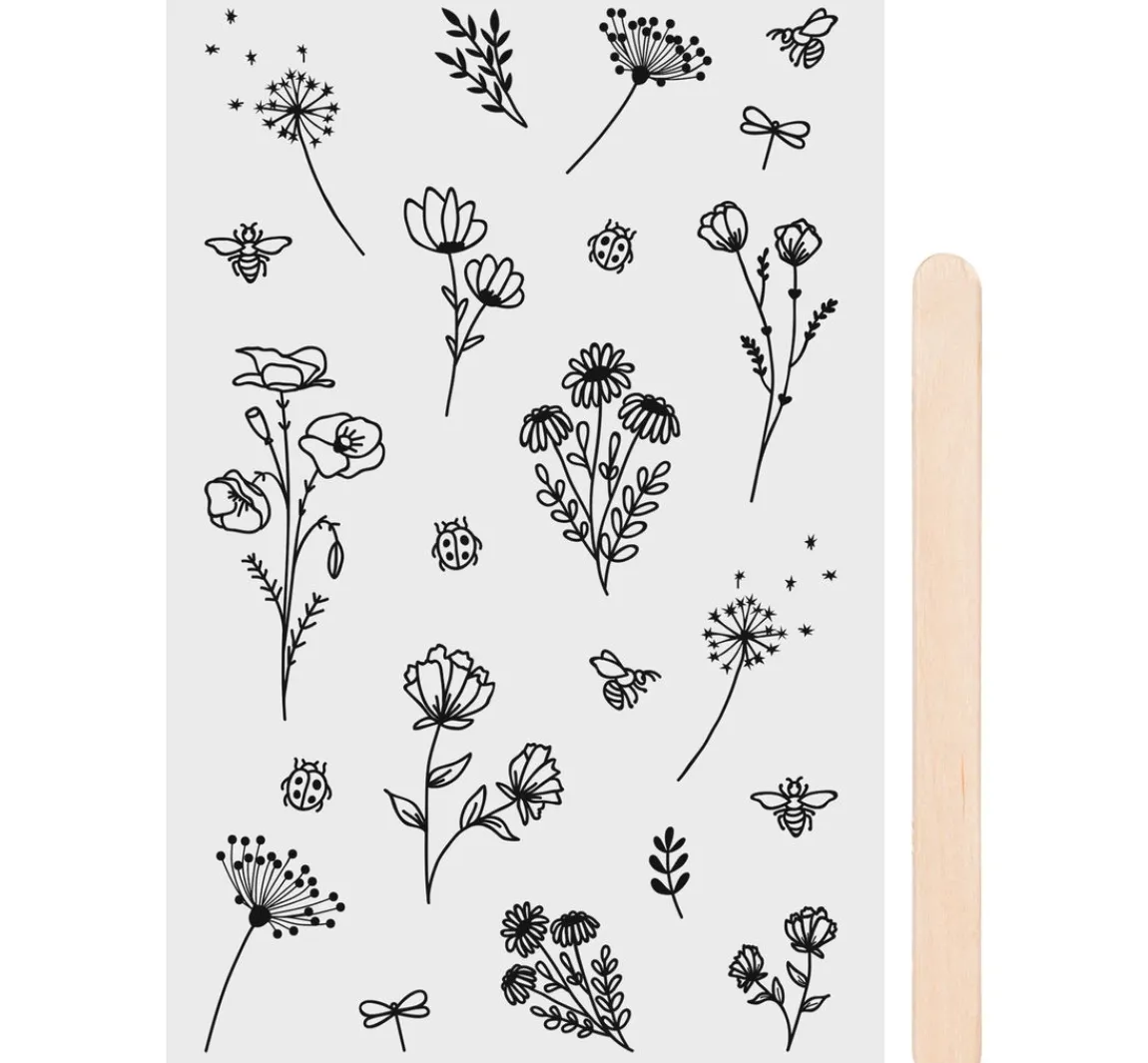 Sale Heyda Rubbel-Sticker "Blumen"