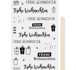 Hot Heyda Rubbel-Sticker "Frohe Weihnachten"