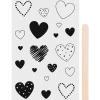 Clearance Heyda Rubbel-Sticker "Herzen"
