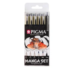 Best Sakura Pigma Micron "Manga Sammlung", 6er-Set