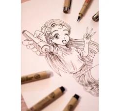 Sale Sakura Pigma Micron "Manga Sammlung", 3er-Set, Schwarz