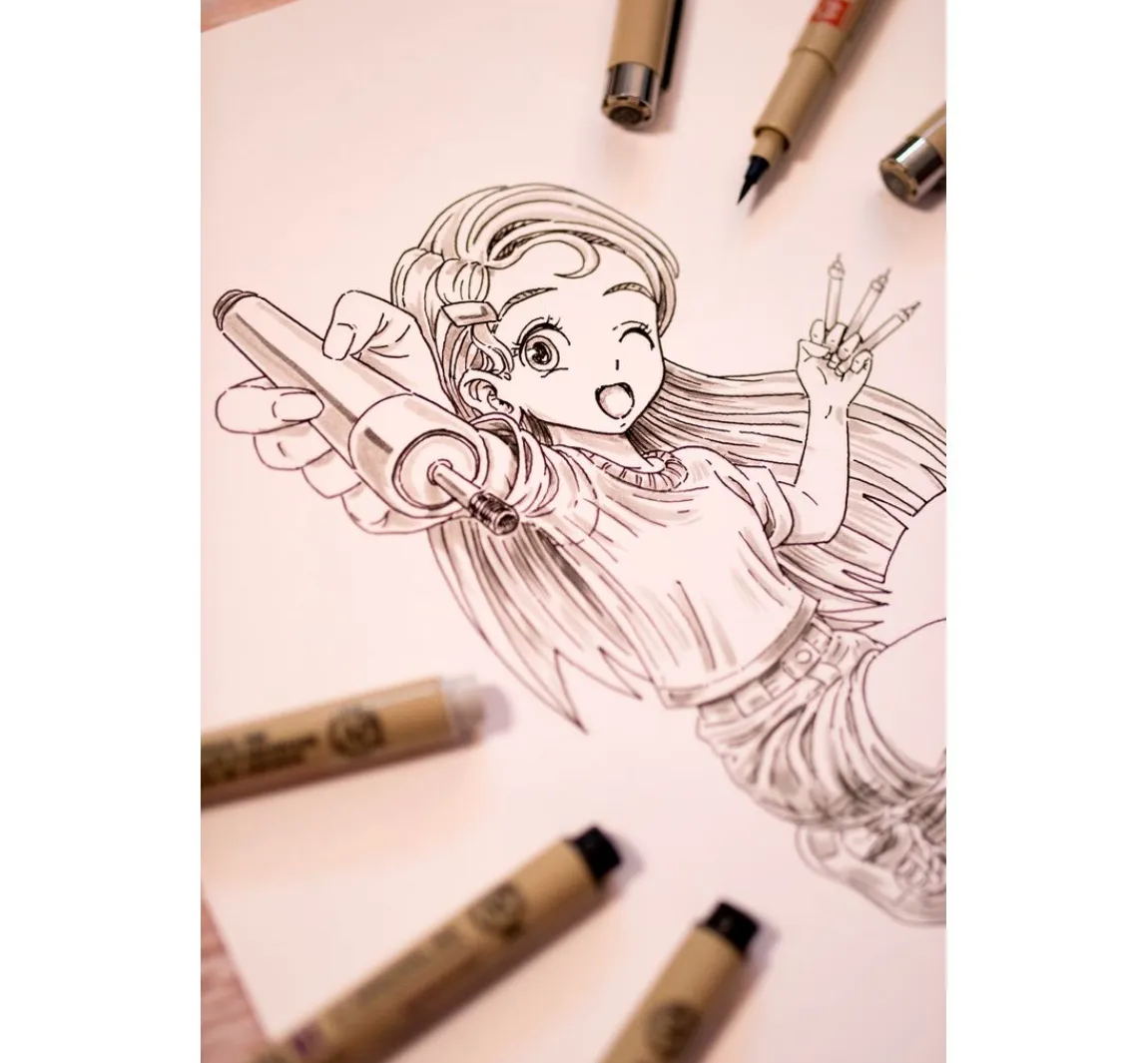 Sale Sakura Pigma Micron "Manga Sammlung", 3er-Set, Schwarz