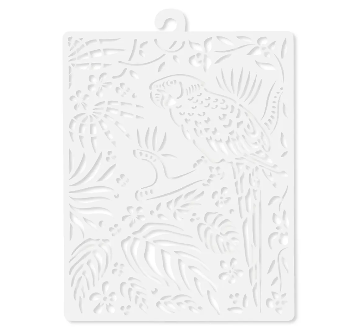 Sale Stamperia Schablone "Amazonia Papagei"