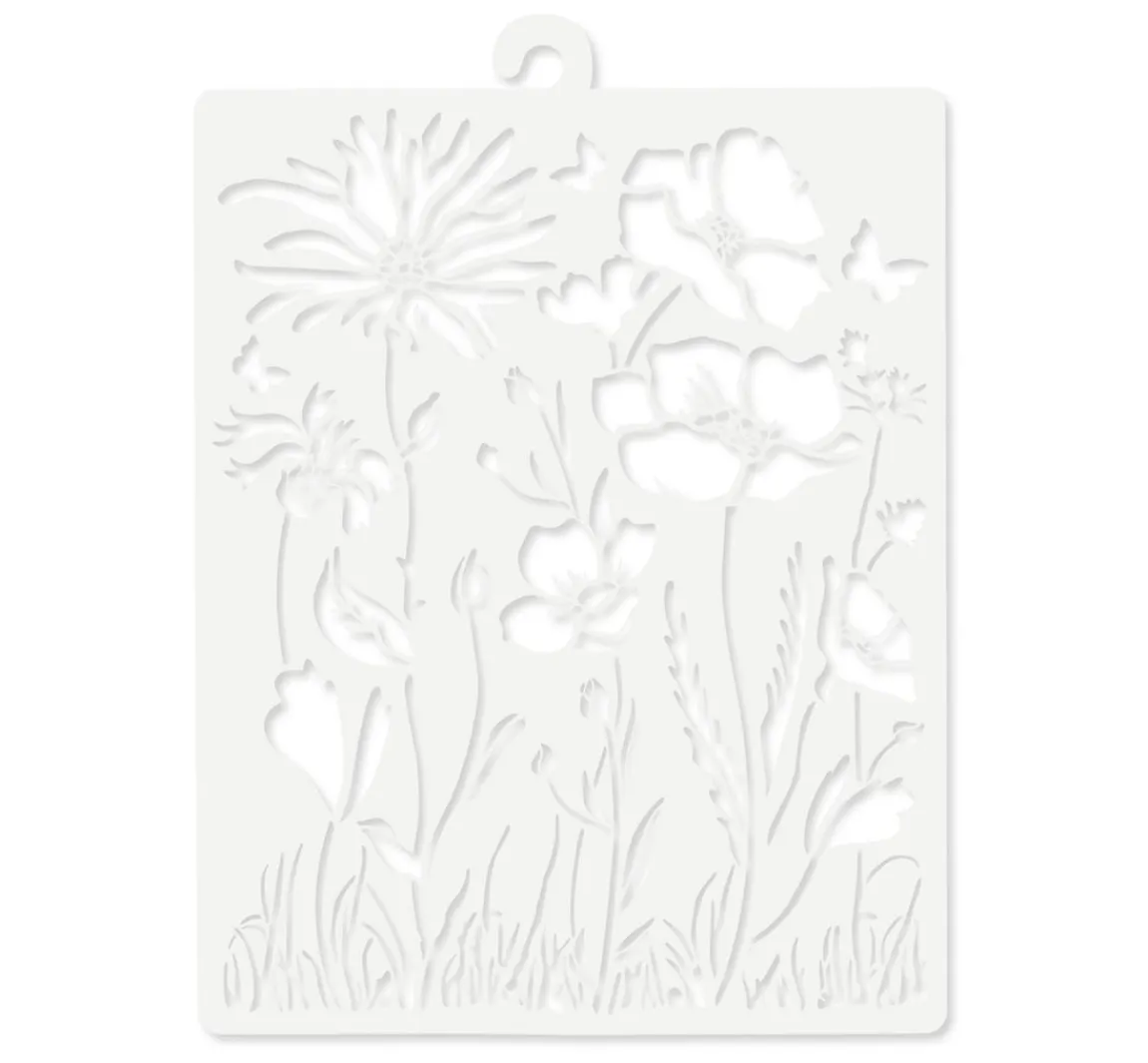 Best Stamperia Schablone "Atelier Flower"