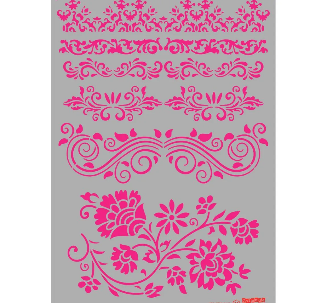 Clearance Pronty Crafts Schablone "Barocke Bordüren", A4