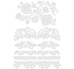 Clearance Pronty Crafts Schablone "Barocke Bordüren", A4