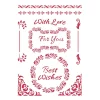 Hot Stamperia Schablone "Best Wishes"