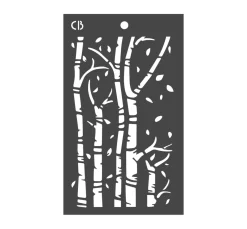 Outlet Ciao Bella Schablone "Birch trees"