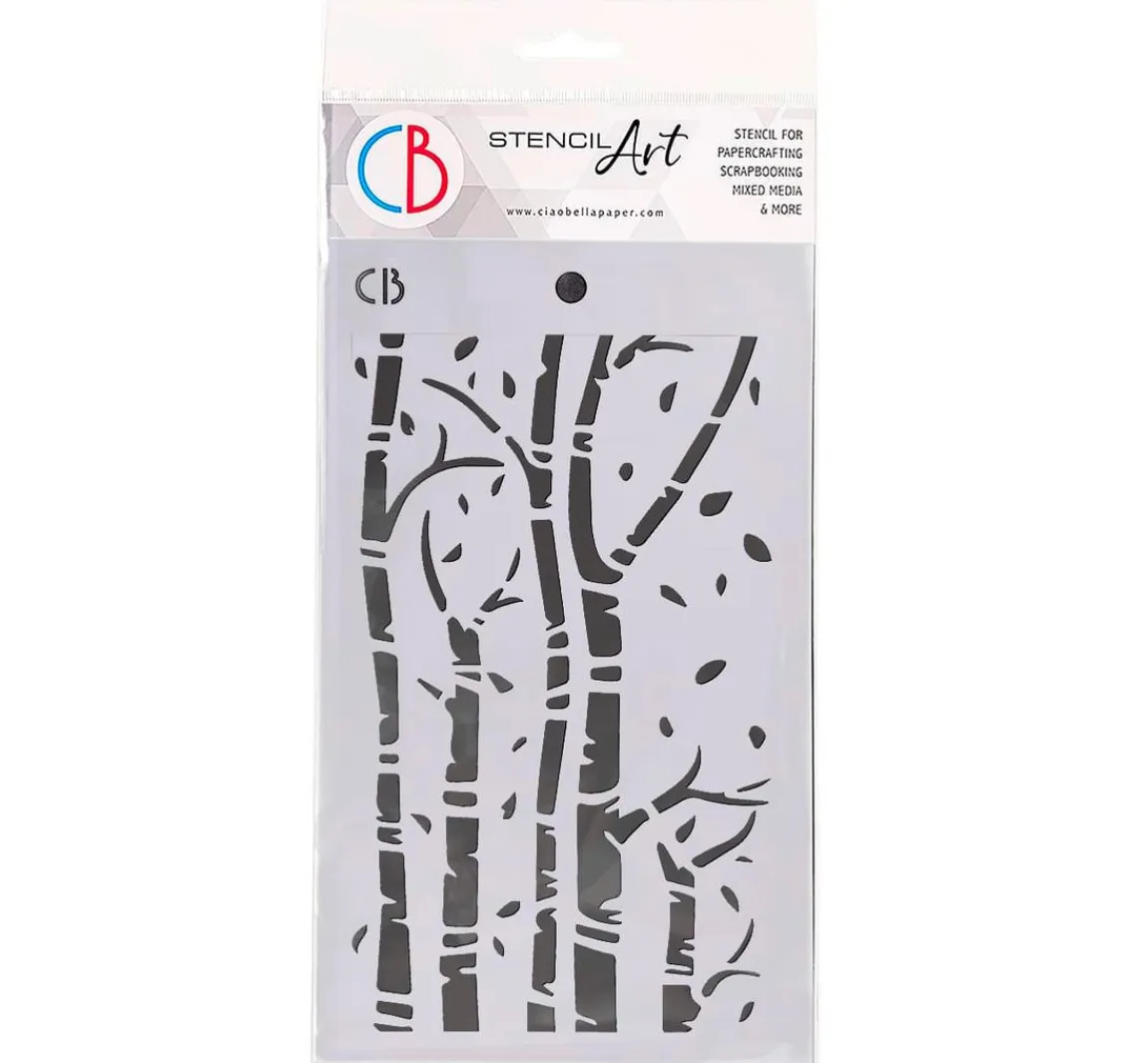 Outlet Ciao Bella Schablone "Birch trees"