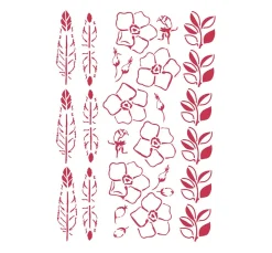 Hot Stamperia Schablone "Boho Floral"