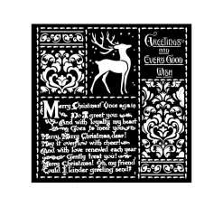 Sale Stamperia Schablone "Christmas Letters"