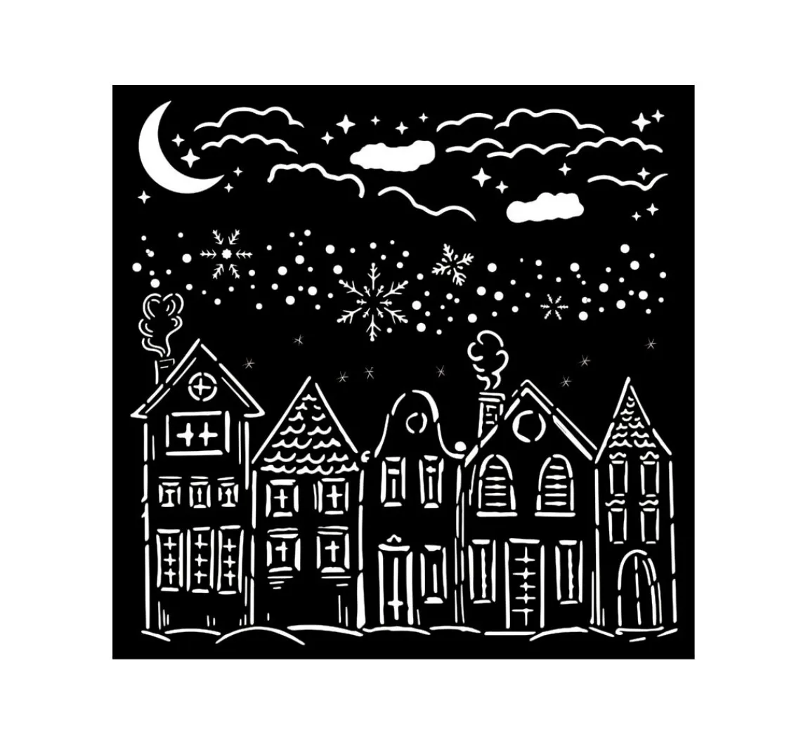 Clearance Stamperia Schablone "Classic Christmas"