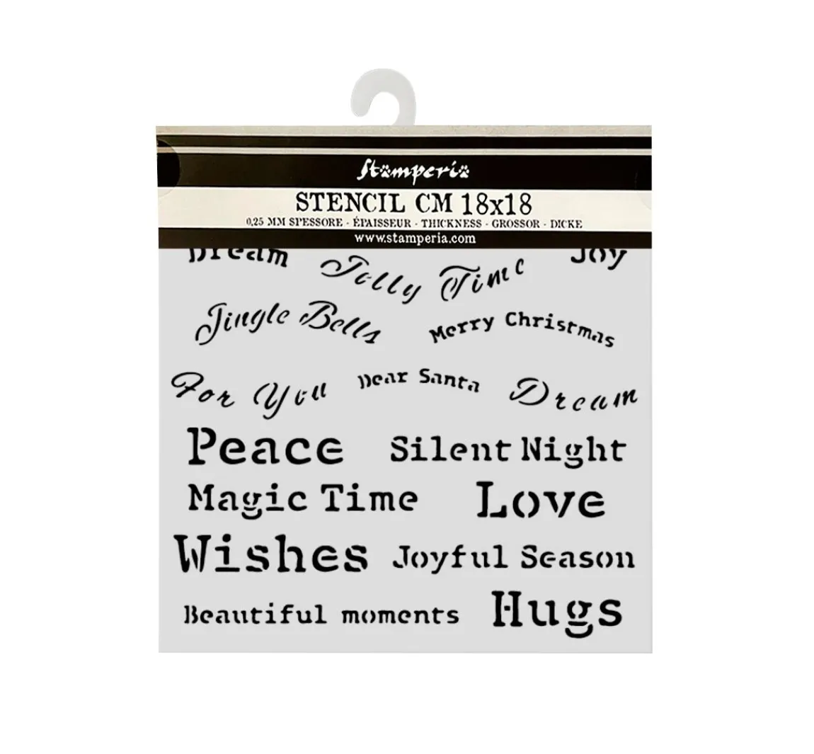 Clearance Stamperia Schablone "Classic Christmas"