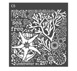 Clearance Ciao Bella Schablone "Coral Reef - Underwater"