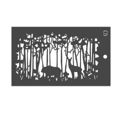 Hot Ciao Bella Schablone "Deer forest"
