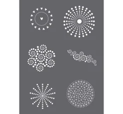 Discount Rayher Schablone "Dots", A5