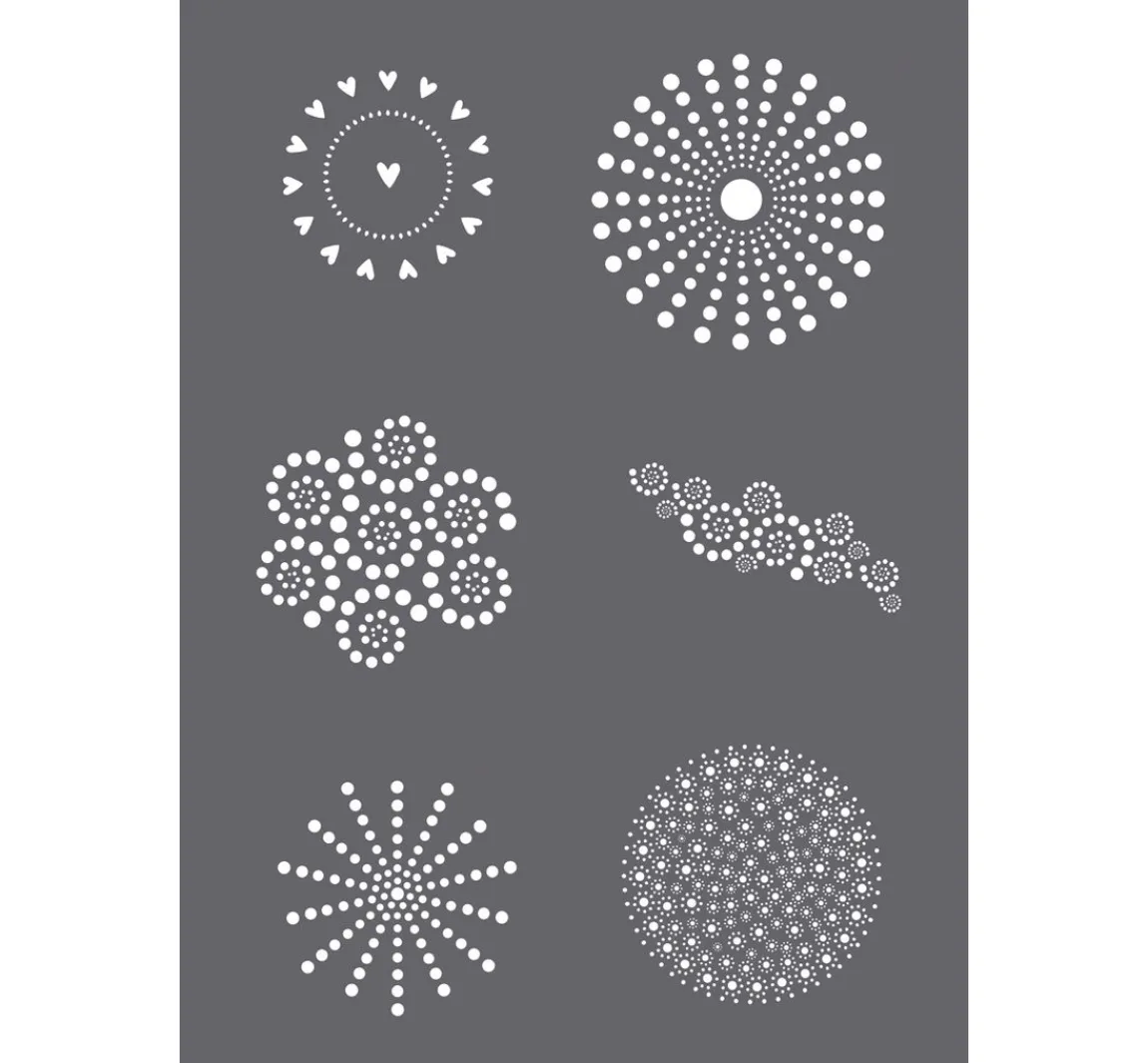 Discount Rayher Schablone "Dots", A5