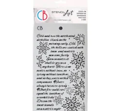 Outlet Ciao Bella Schablone "Elegance of Blue - Winter Poem"
