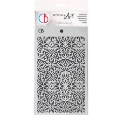 Clearance Ciao Bella Schablone "Elegance of Blue - Snowflake Balls"