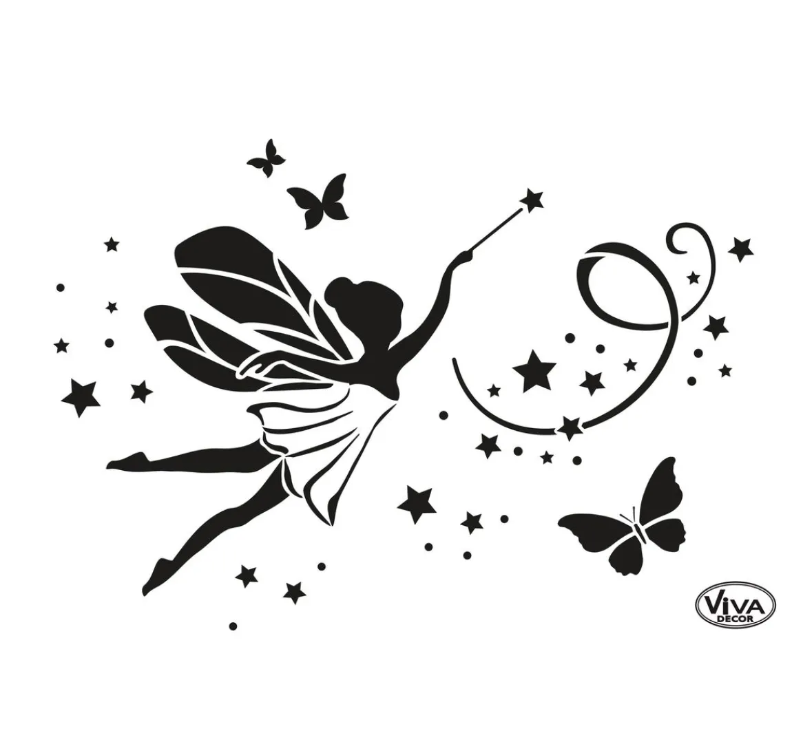 Clearance Viva Decor Schablone "Elfenzauber"