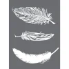 New Rayher Schablone "Feder Trio" mit Rakel