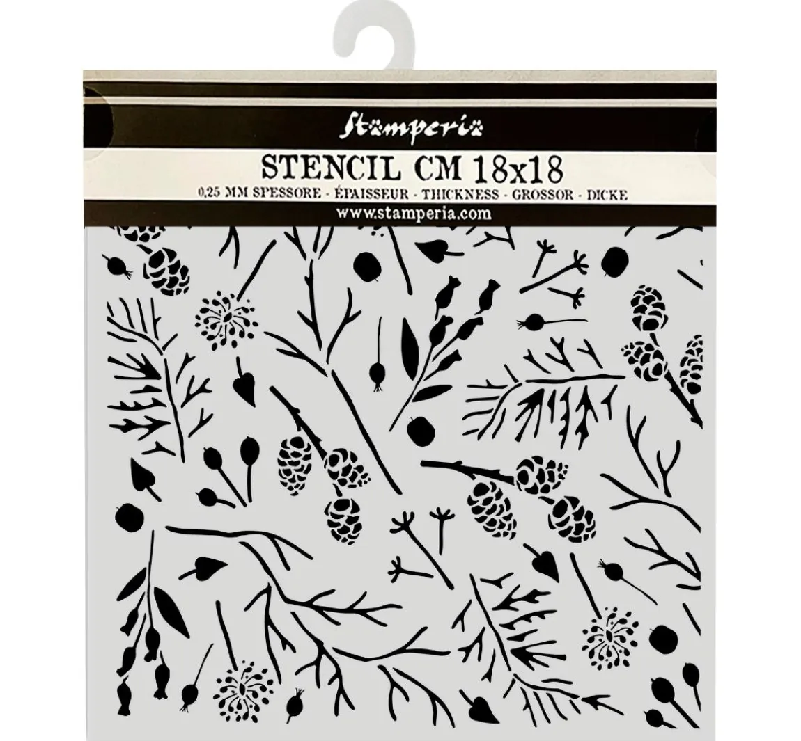 Clearance Stamperia Schablone "Forest"