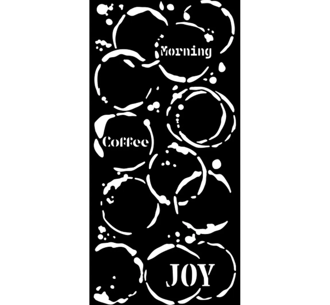 Stamperia Schablone "Furry Friends - Coffee Prints"